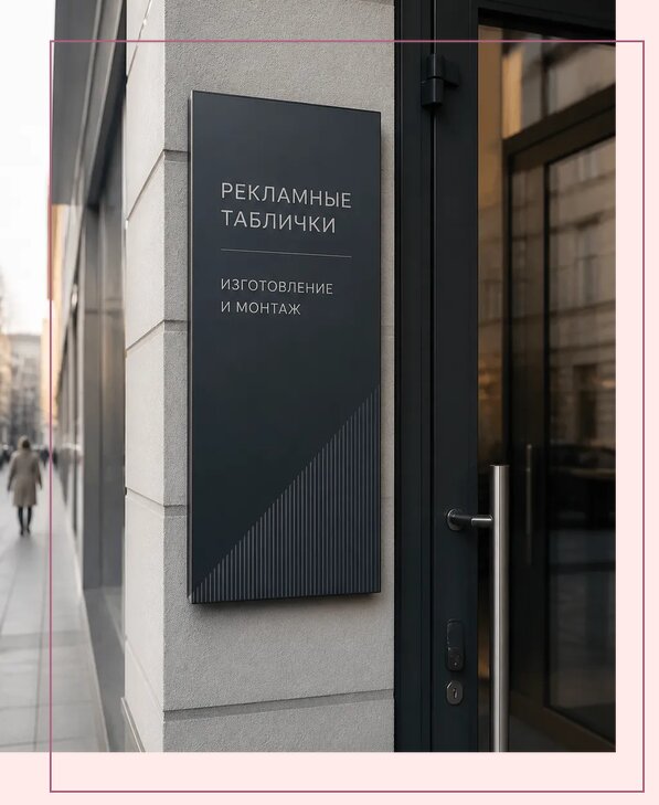 Рекламные таблички в Краснокамске по цене от 4562 р. | Аванза-Кнм