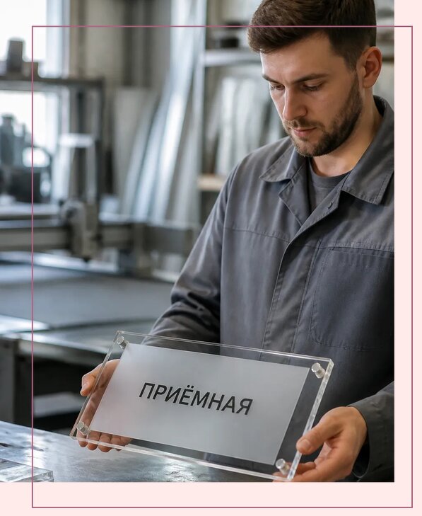 Таблички из оргстекла на заказ в Краснокамске от 3953 р. | Аванза-Кнм