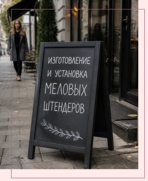 Меловые штендеры в Краснокамске по цене от 6589 р. | Аванза-Кнм